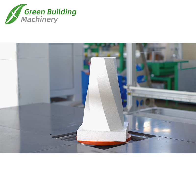 5-осевой станок для резки пенопласта с ЧПУ и регулируемой длиной блока